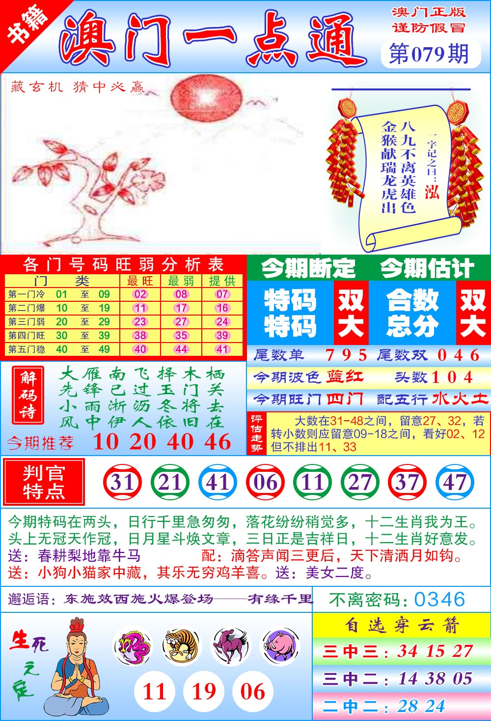 079期澳门一点通[图]